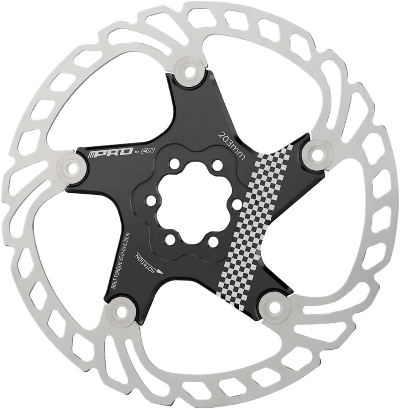 Bicycle Brake Rotor 140/160/180/203MM Bike Floating Rotor Bicycle Brake Disc Bike Hydraulic Disc Brake Rotor(RED-203MM)