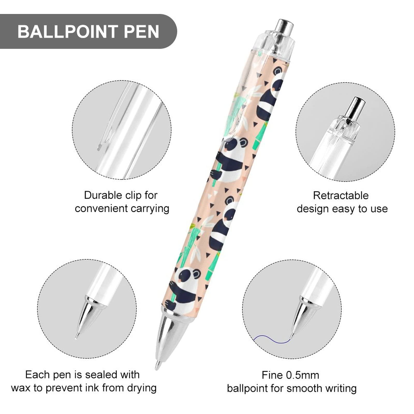 Kugelschreiber Mit Kakteen Design – 0,5 Mm Schwarze Tinte, Einziehbar, Glattes Schreiben, 4 Stück Set Für Büro, Schule, Geschenk