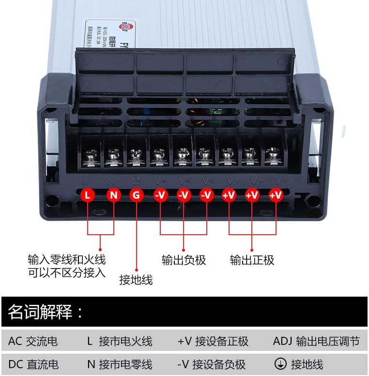 BWAD 12V 33A 400W Rainproof Switching Power Supply for Outdoor Light Boxes, Advertising Signs, and Illuminated Letters(FY-700-24 (700W24V29A))