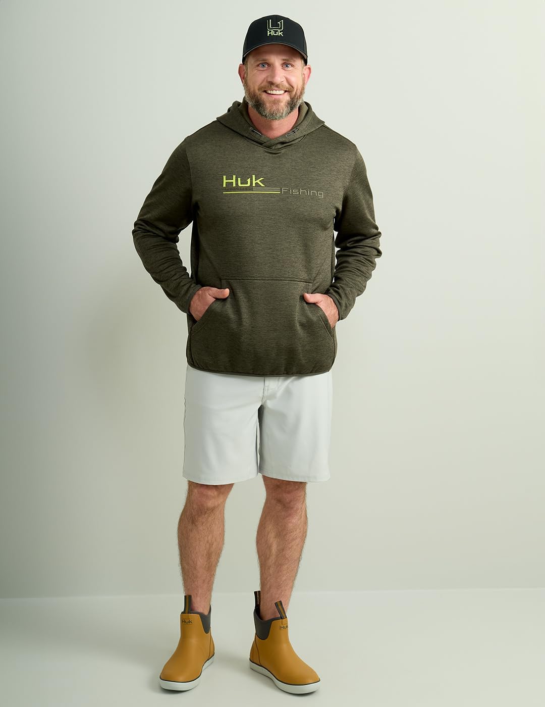 HUK mens Coldfront+ Graphic Hoodie, Performance Fishing Hoodie - Image 5