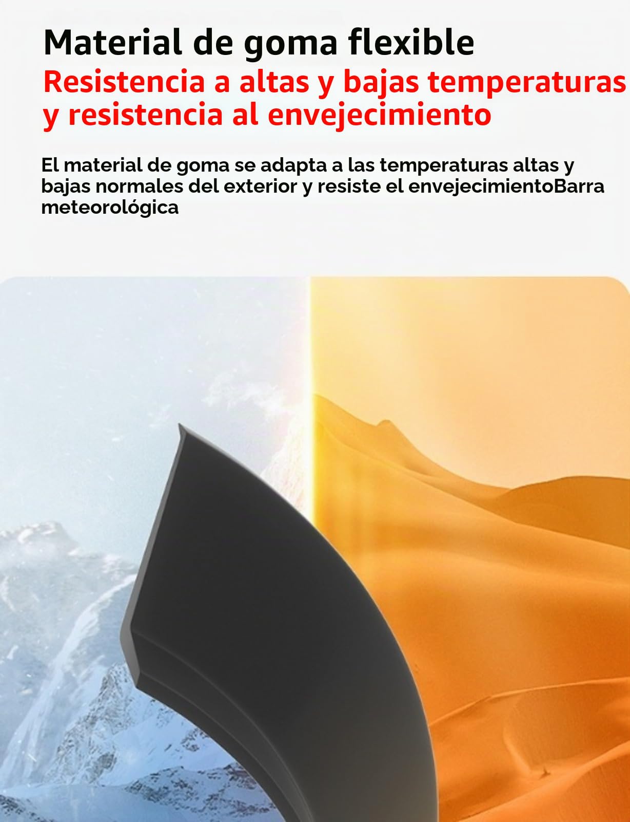 300cm Barrera de Lluvia Autoadhesiva para Ventanas - Deflector de Lluvia Puerta Flexible for Ventanas, Deflector Autoadhesivo Barrera Impermeable,Flexible y Cortable Barra De Goma Impermeable