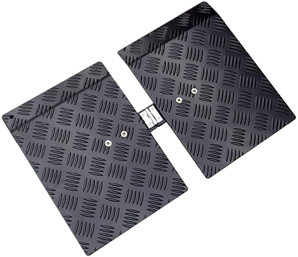 Tapete plegable ligero para sillas de ruedas, scooters, cochecitos, tabla de rampa multifuncional plegable portátil con escalones bajos