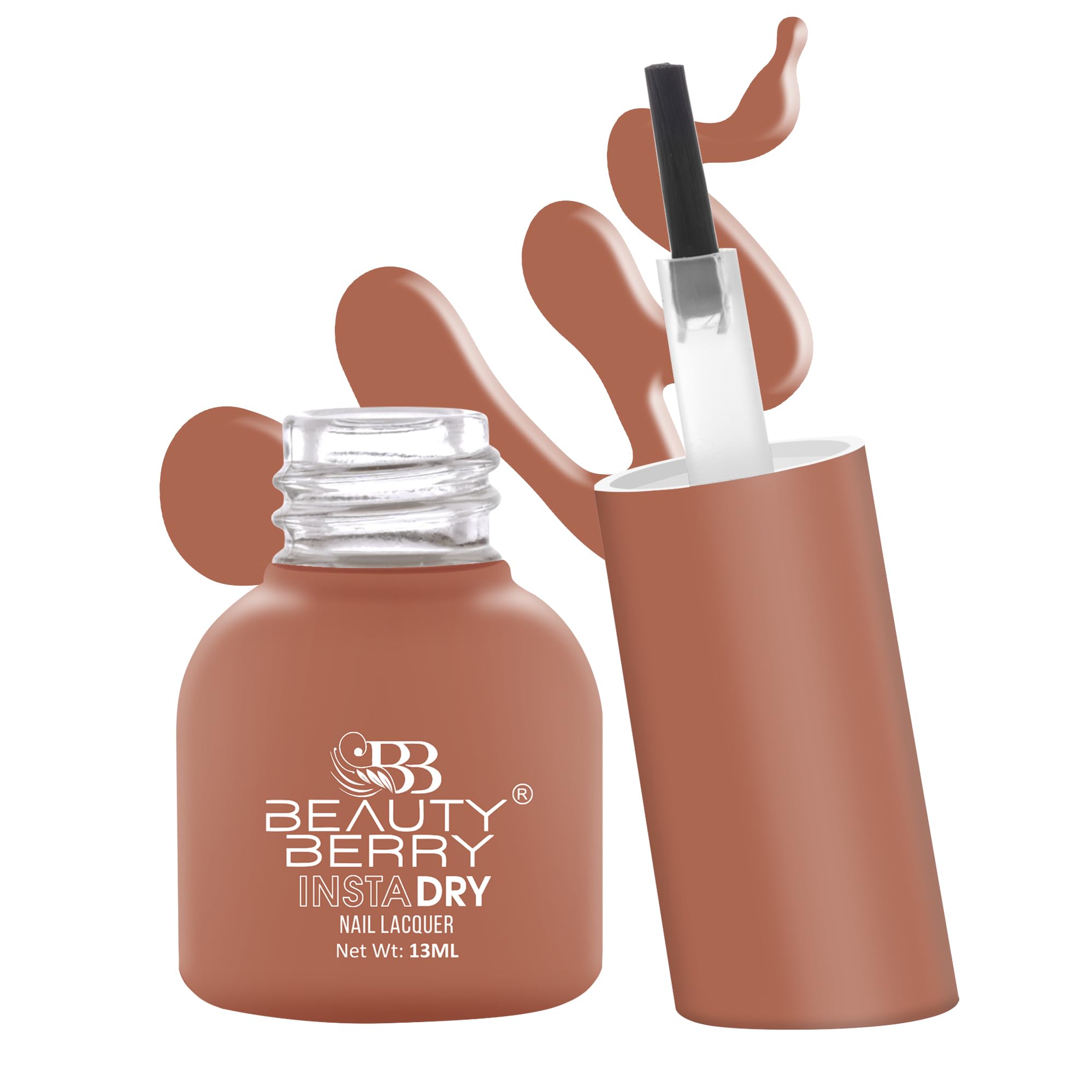 BEAUTY BERRY INSTA DRY NAIL LACQUER WITH FRENCH FORMULA 13ML. (BERRY-47, 1)-image-15