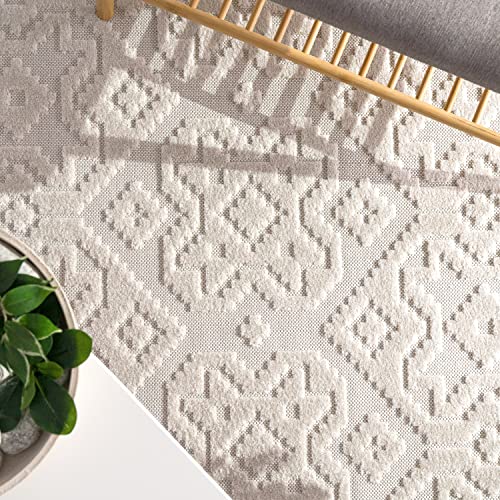 Tapete moderno Paco Home 5'3" x 7'7" crema miniatura 2