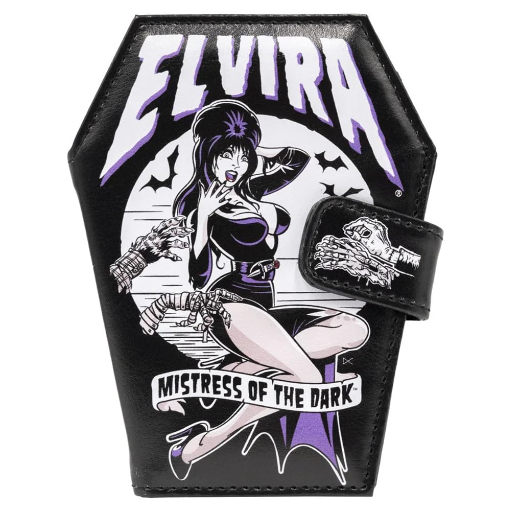 kreepsville 666 Elvira Mistress of the Dark Monsters Hands Pin Up Gothic Coffin Wallet