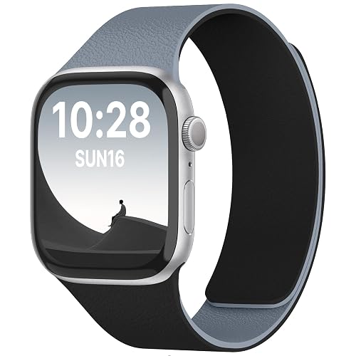 Fullmosa Sport Magnetic Silicone Bands for Apple Watch 49mm 46mm 45mm 44mm 42mm, Fashion Lychee iWatch Strap for Apple Watch Ultra3/2/1 SE3/2/1 Series 11 10 9 8 7 6 5 4 3 2 1