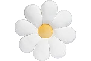 Lambs & Ivy Sweet Daisy White Flower Decorative Pillow Plush Stuffed Toy