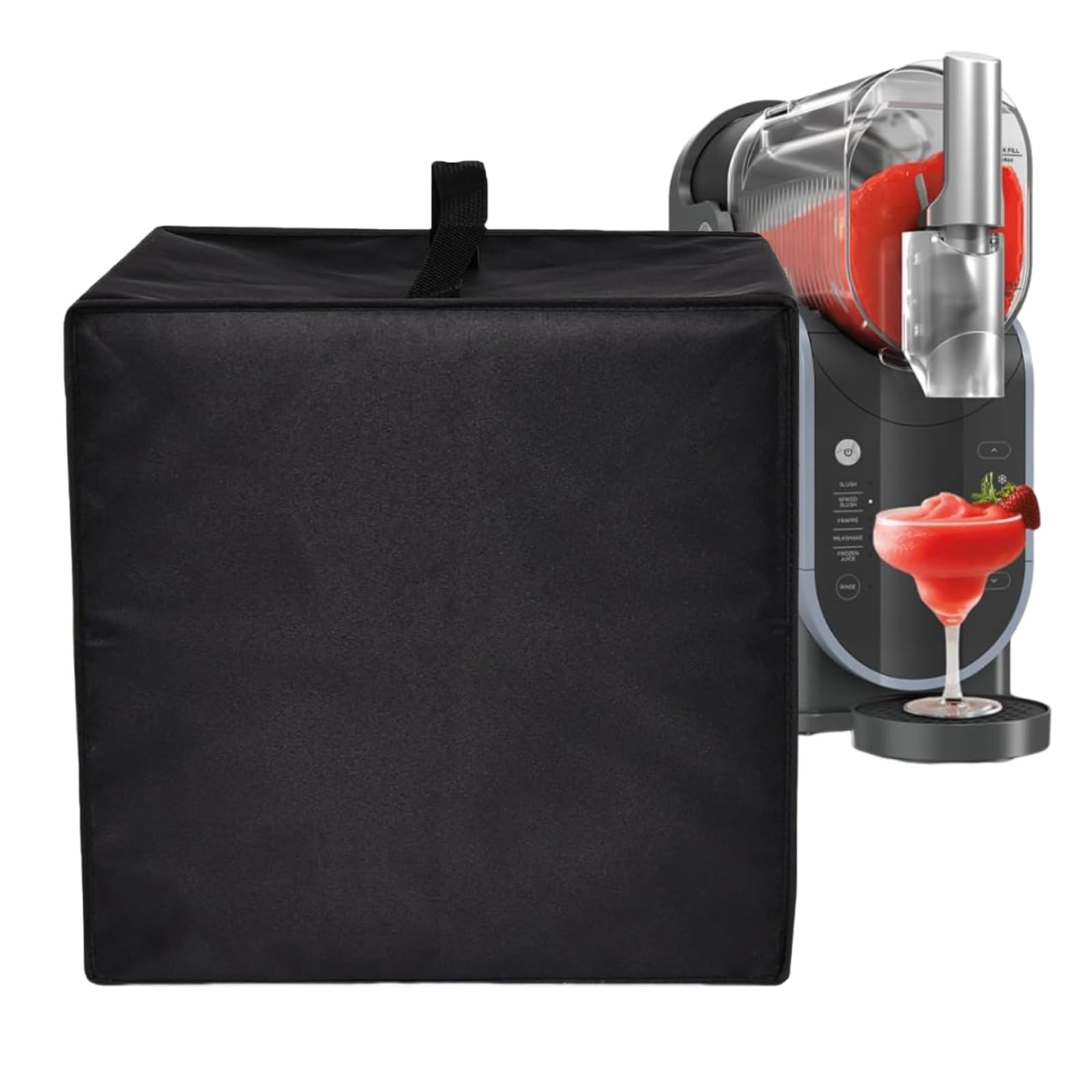 Slushie Maschine Abdeckung für Ninja Frozen Drink Maker, 600D Oxford Tuch Staubschutz Schutzhülle Wasserdichte Abdeckung für Ninja Fs301 Professionelle Gefrorene Getränke Maschine(48 x 17 x 42cm)