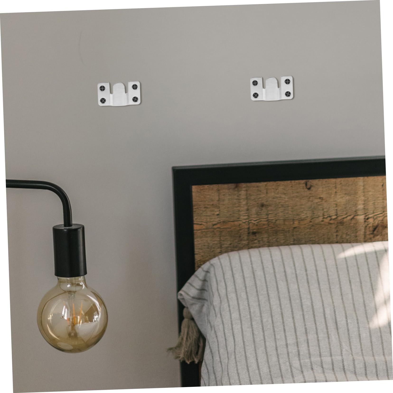 Connettori Telaio Letto in Acciaio Inox Argento, 8 Set