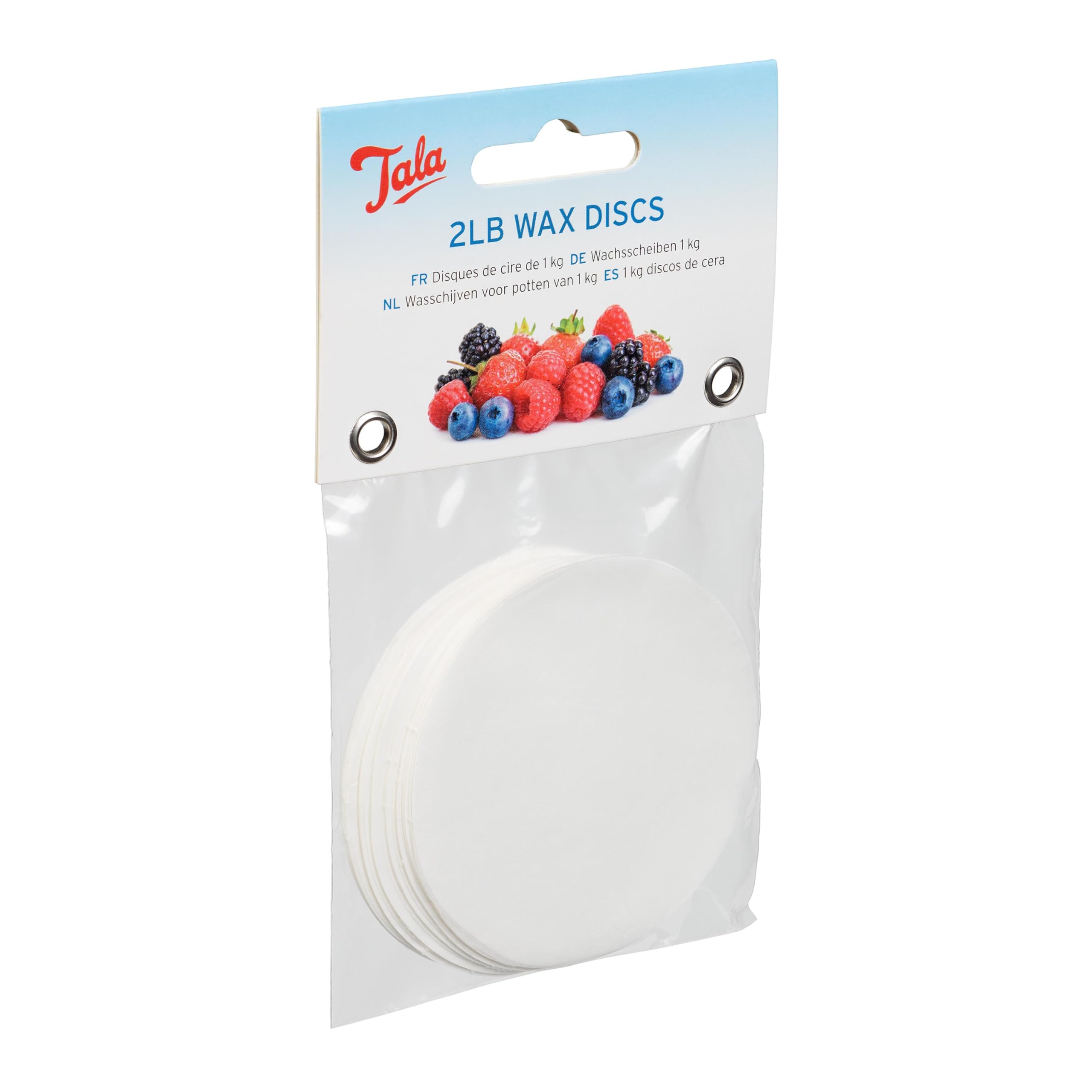 Tala 2lb Wax Discs, Pack of 200 Beige Wax Sealing Discs (7cm) for Preserving Jars, Ideal for Homemade Jam, Chutneys & Pickles, Food-Safe Preserving Essentials