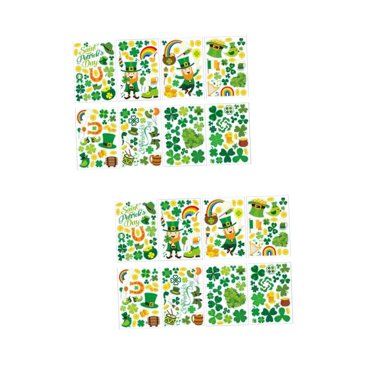 Stickers muraux Saint-Patrick et film de fenêtre givré en PVC