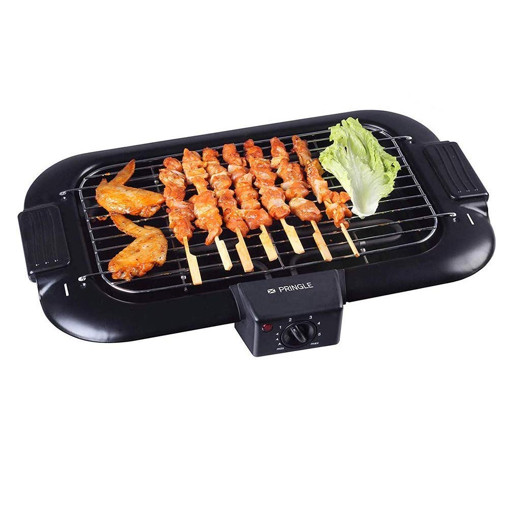 Pringle BBQ 1901 Electric Barbecue Grill 2000 Watt (1 BBQ, 5 Skewers) Smokeless Portable Adjustable Temperature Control Indoor and Outdoor barbeque grill for home-image-40