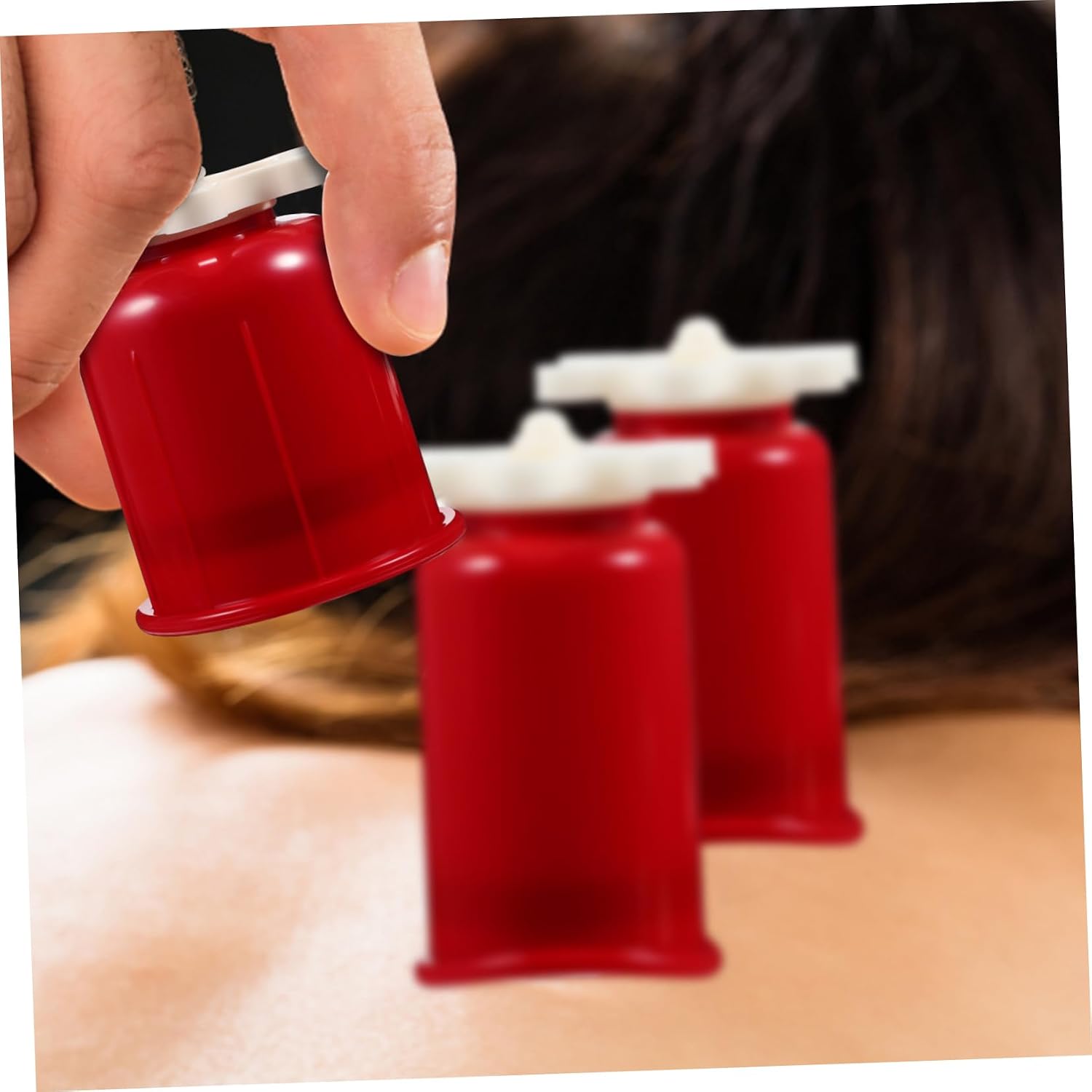 Didiseaon 6pcs Cupping Therapy Cupping Set Plastic Cups for Muscle Suction Home Therapy Athlete Massager