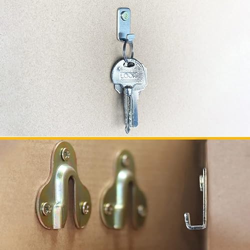 Miniatura 4 de 10 ganchos de pared de acero inoxidable 304 con cabeza en T resistentes en forma de J para colgar marcos de fotos de espejo, anillos D, ganchos para