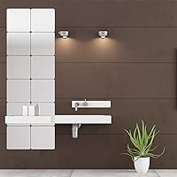 Vista 9 de Adhesivos de pared de espejo, 12 piezas extraíbles de acrílico 3D de plástico, azulejos de pared autoadhesivos para bricolaje, decoración de pared
