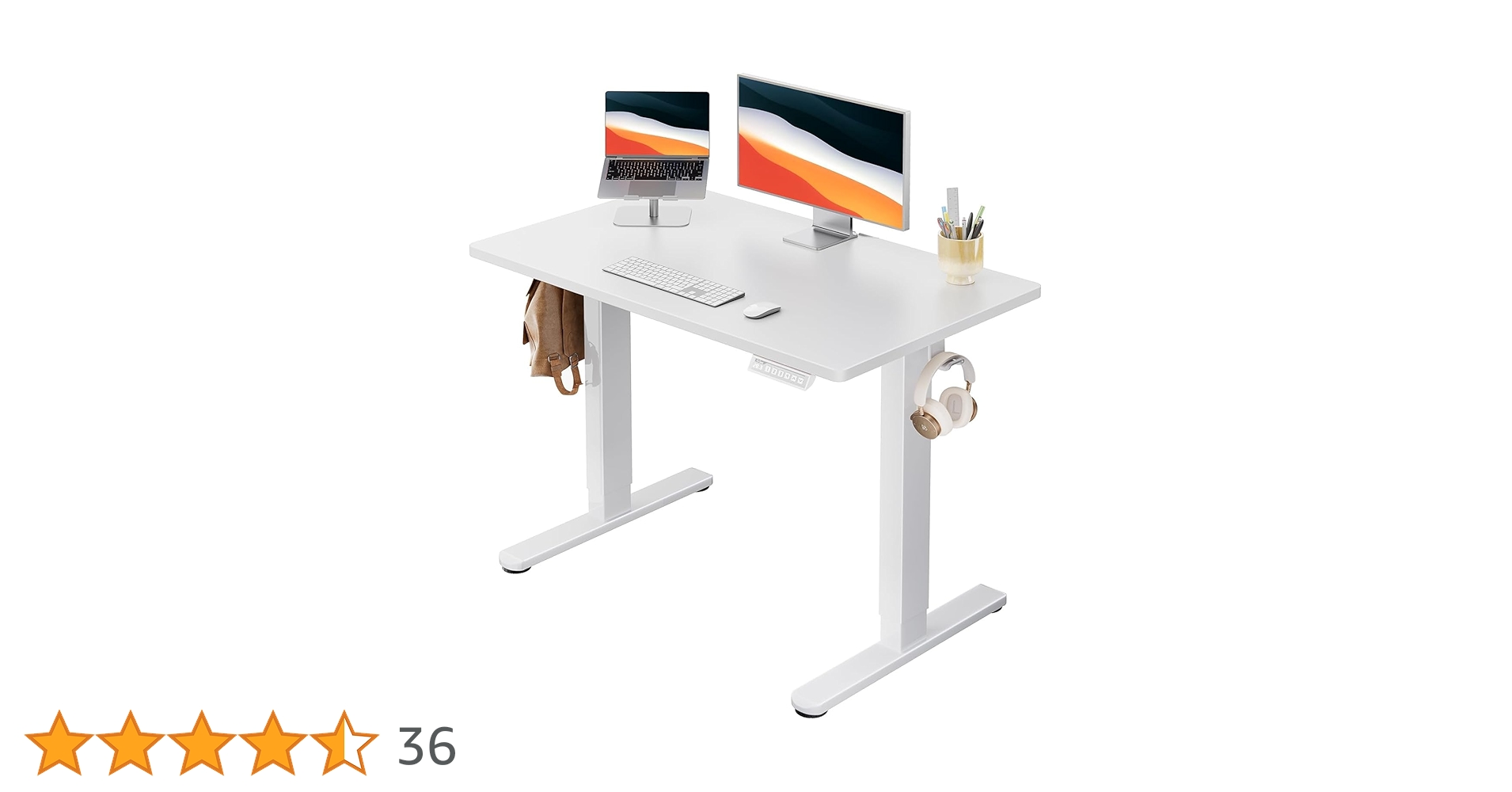Amazon | ErGear 電動 昇降デスク 一枚板 スタンディングデスク