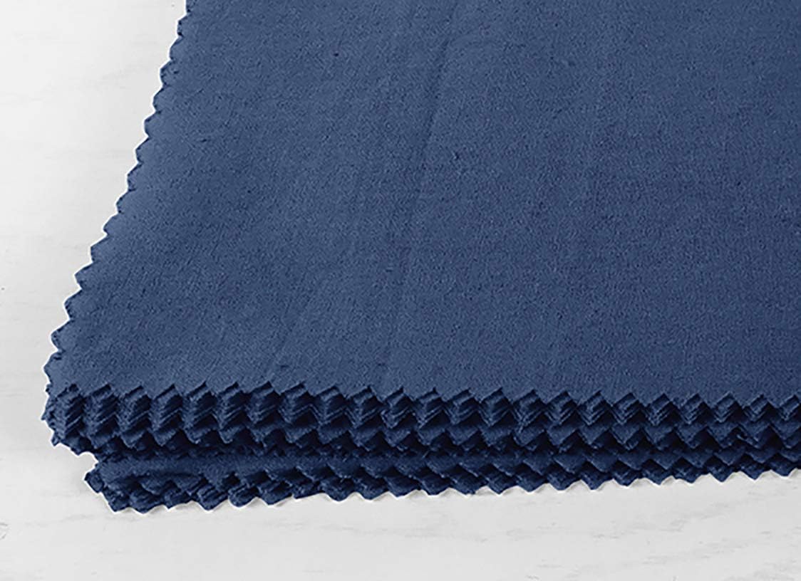 Soimoi Solid Royal Blue Precut 10 inch Cotton Fabric Bundle Quilting Squares Charm Pack DIY Patchwork Sewing Craft