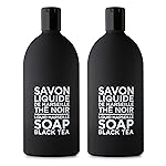 Compagnie de Provence Savon de Marseille Extra Pure Liquid Soap, Black Tea, Two 33.8 Fl Oz Plastic Bottle Refills