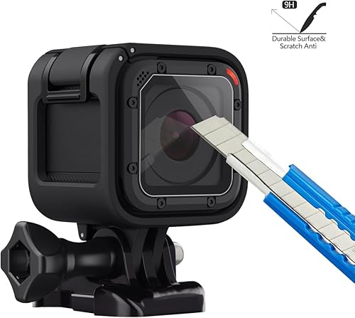 Miniatura 2 de (Paquete de 3) vidrio templado Protector de visualización para GoPro Hero 4 Session Hero 5 período de sesiones, akwox 0,3 mm, dureza 9H duro