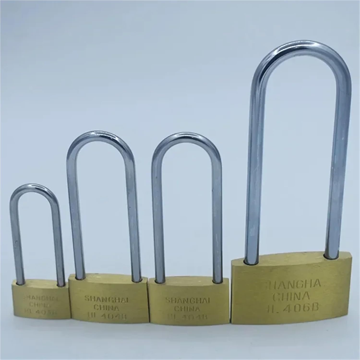 Long Lock Beam Pure Copper Bike Padlock Door Cabinet Drawer Gate Lock with Keys 1Pcs(50mm)