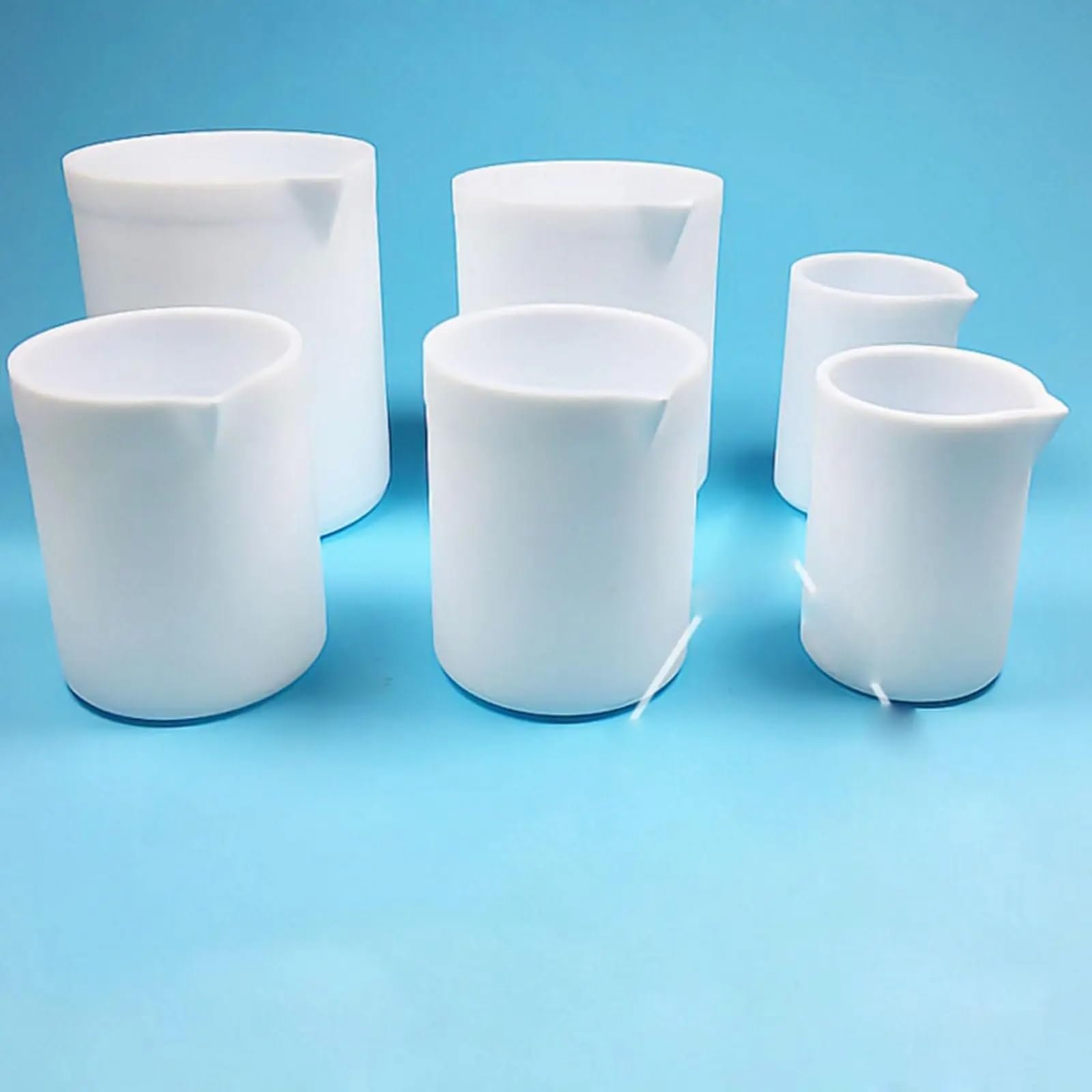 White Beaker Set—Made of PTFE, for Accurate Measurements(400ml)