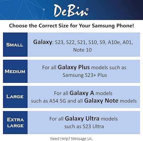 Miniatura 2 de DeBin - Funda para Galaxy S23, S22, S21, S20, S10, S9, A10e, A01, Note 10, Clip para cinturón de teléfono celular, funda de transporte (se adapta a