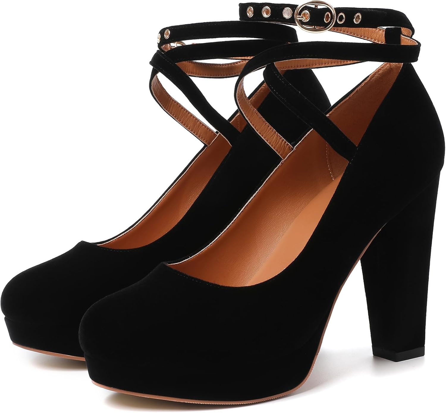 Mostrin Fashion Vintage Womens Small Bowtie Platform Pumps Ladies Sexy High Heeled Shoes - Image 6