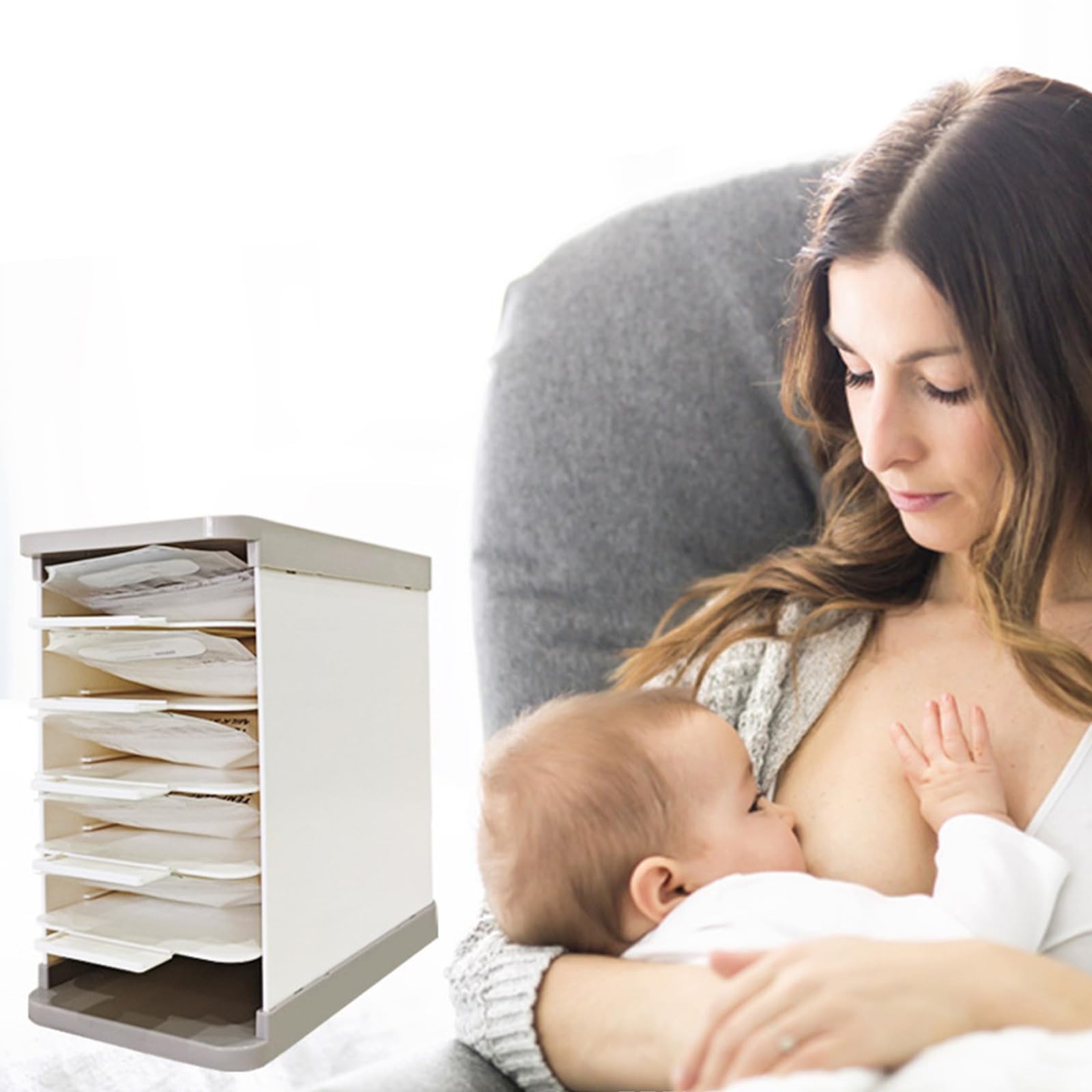 Pratico contenitore leggero per congelatore per latte materno contenitore congelatore per pendolarismo e avventura all'aperto Uso sostenibile Prodotto genitore