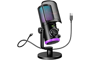 fifine gaming pc usb microphone