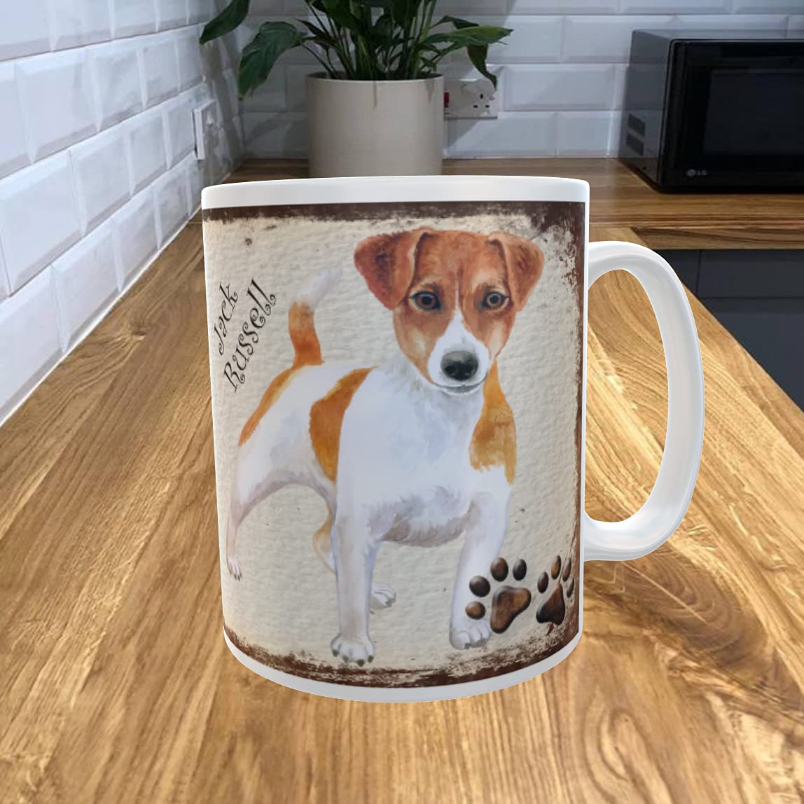 Shawprint Limited White Jack Russell 11Oz Coffee Mug My Dog's Bedtime Prayer Theme 65Drmug