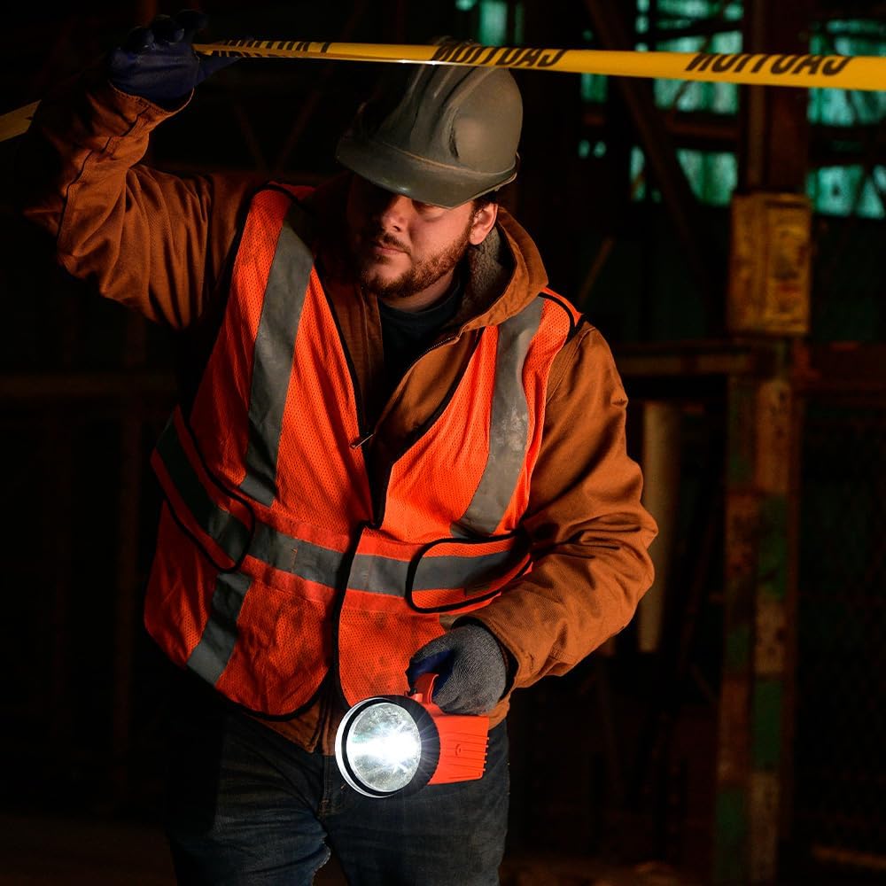 BRIGHT STAR 2206 WorkSAFE LED Lantern, Intrinsically Safe Industrial Safety Lantern, 90 Lumens, 165 m Beam Distance, 150‑Hour Runtime, Waterproof & Lightweight Emergency Lantern
