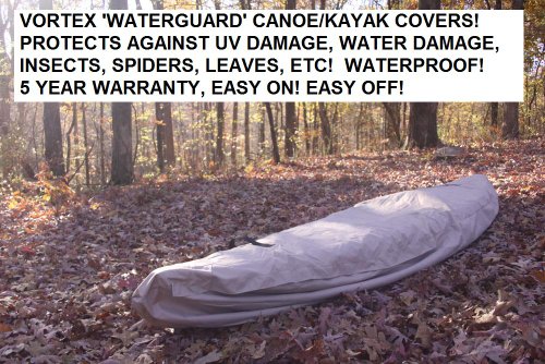 Vortex Tan 16' 'Waterguard' Heavy Duty Waterproof Canoe/Kayak Cover, For Up To 16' Long, And For Up To 9 1/2 ' Girth 1 To 4 Business Day Delivery #TOP4