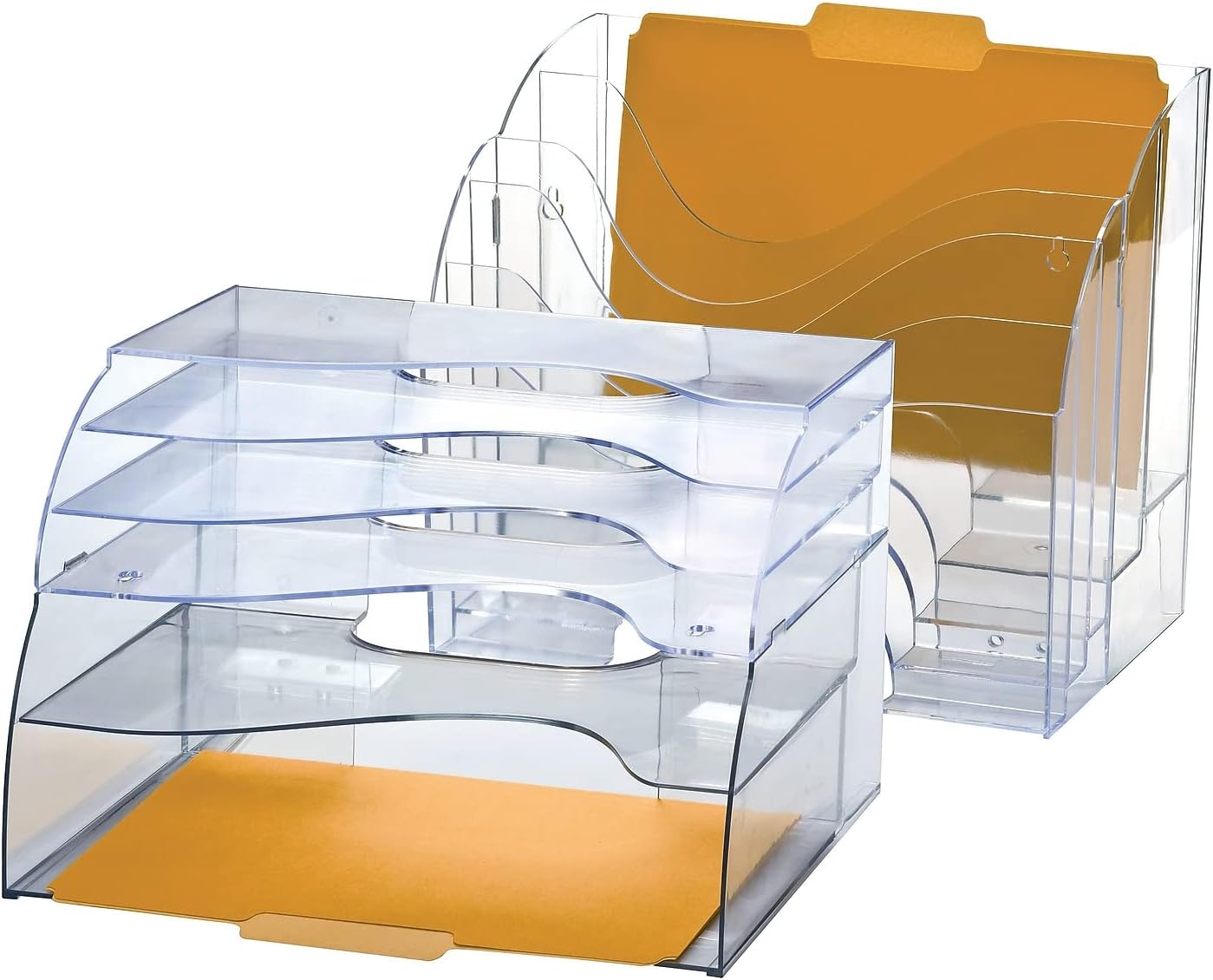 Officemate Two-Way Organizer, 5-Tier, Clear (22924)