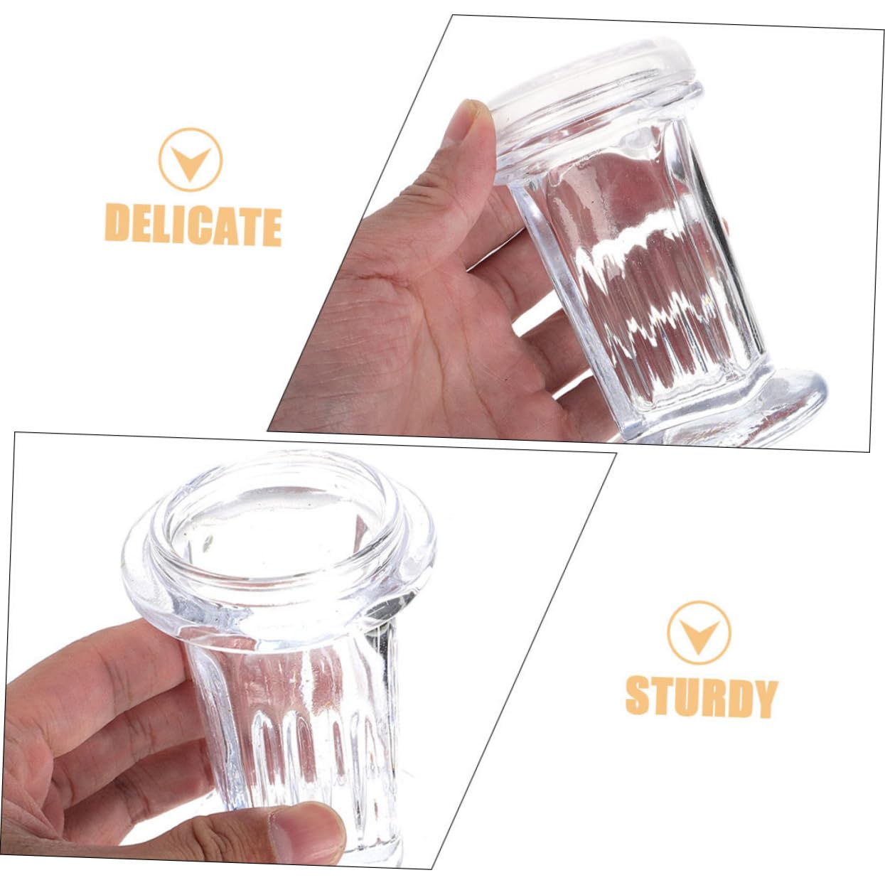Generico 3 Pz vaso per tintura Porta vetrini microscopici vaschetta per colorazione per campioni cellulari vasetto di colorazione per la ricerca vaso di germinazione Bicchiere Transparent