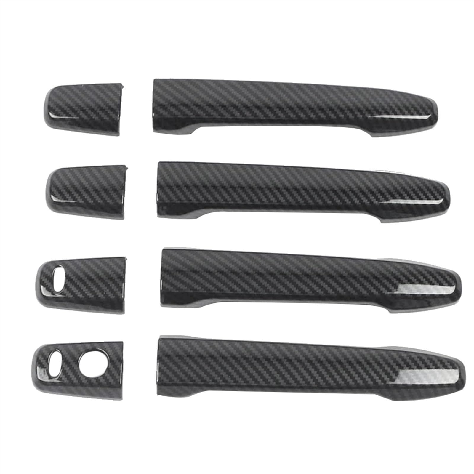 KJHOPY Exterior Door Handle Cover Trim Sticker Overlays Styling for Mitsubishi for Lancer for Evolution X Outlander ASX Exterior Door Handle