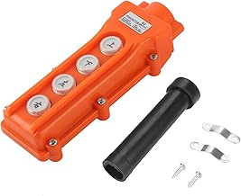 Interruptores de botão de pressão de 4 canais Interruptores de botão de pressão à prova de chuva Guindaste Corrente de guindaste Interruptor de botão de elevação Controle pendente de elevação Para cim