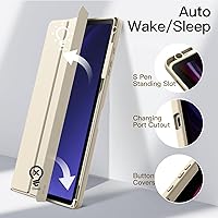 Vista 5 de JETech Funda para Samsung Galaxy Tab S10 Plus/Tab S9 Plus de 12.4 pulgadas con soporte para S Pen y parte trasera transparente de policarbonato, a