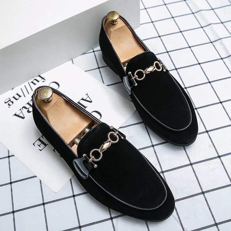 Santimon Loafers for Men Moccasin Shoes Horsebit Loafers Slip On Comfortable Office Work Fashion Dress Shoes for Men2