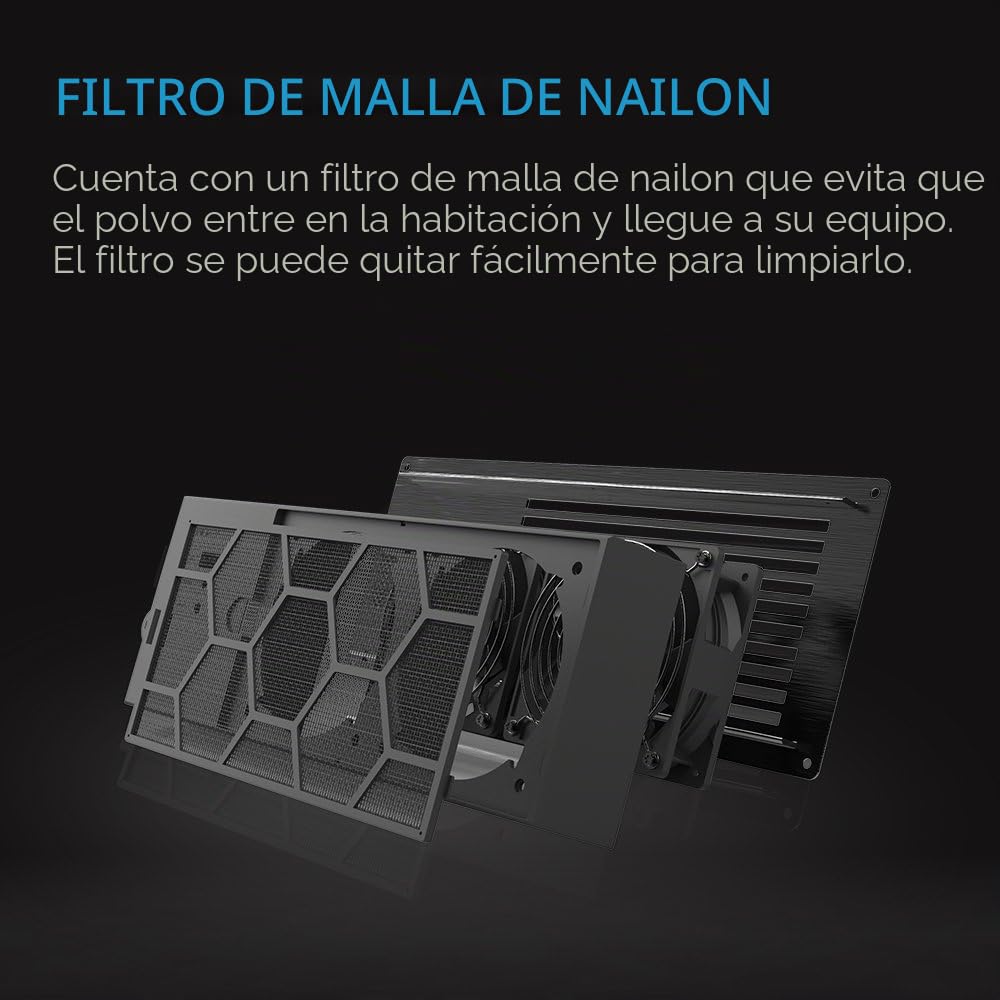 AC Infinity AIRFRAME T7, 400mm Blanco, High-airflow ventilador de refrigeración Sistema de escape circulación de aire, para equipos audiovisuales salas, armarios y carcasas | Flujo de aire de escape, para salas de equipos AV, armarios y recintos