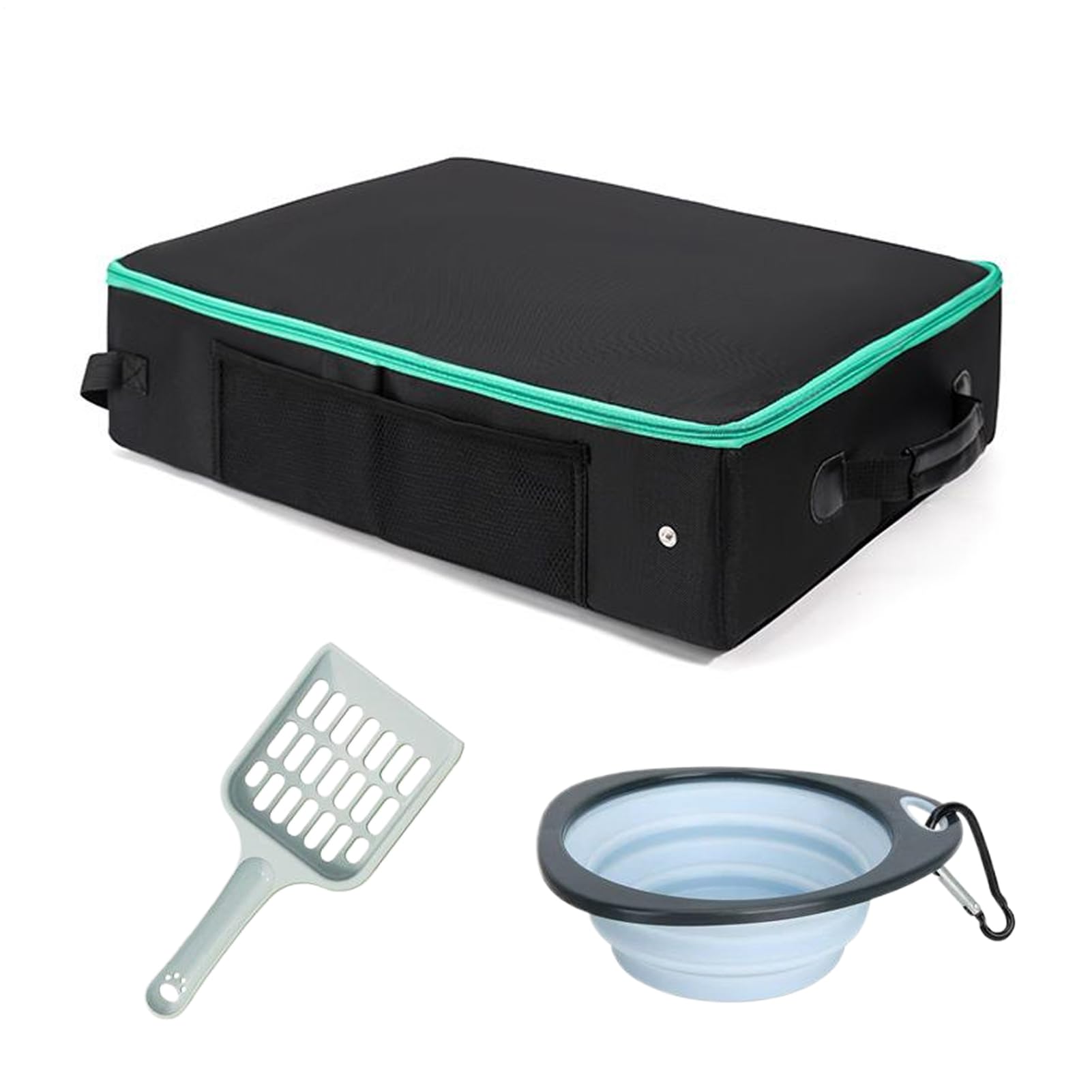 Litière portable pour chat idéale pour le road trip et l'avion