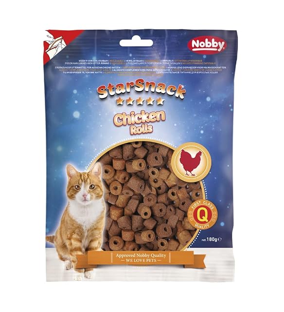 Nobby StarSnack Pollo Rolls - Bolsa de 180 g
