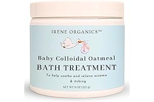 Irene Organics Oatmeal Baby Bath Powder: Colloidal Oatmeal for Gentle Eczema Relief