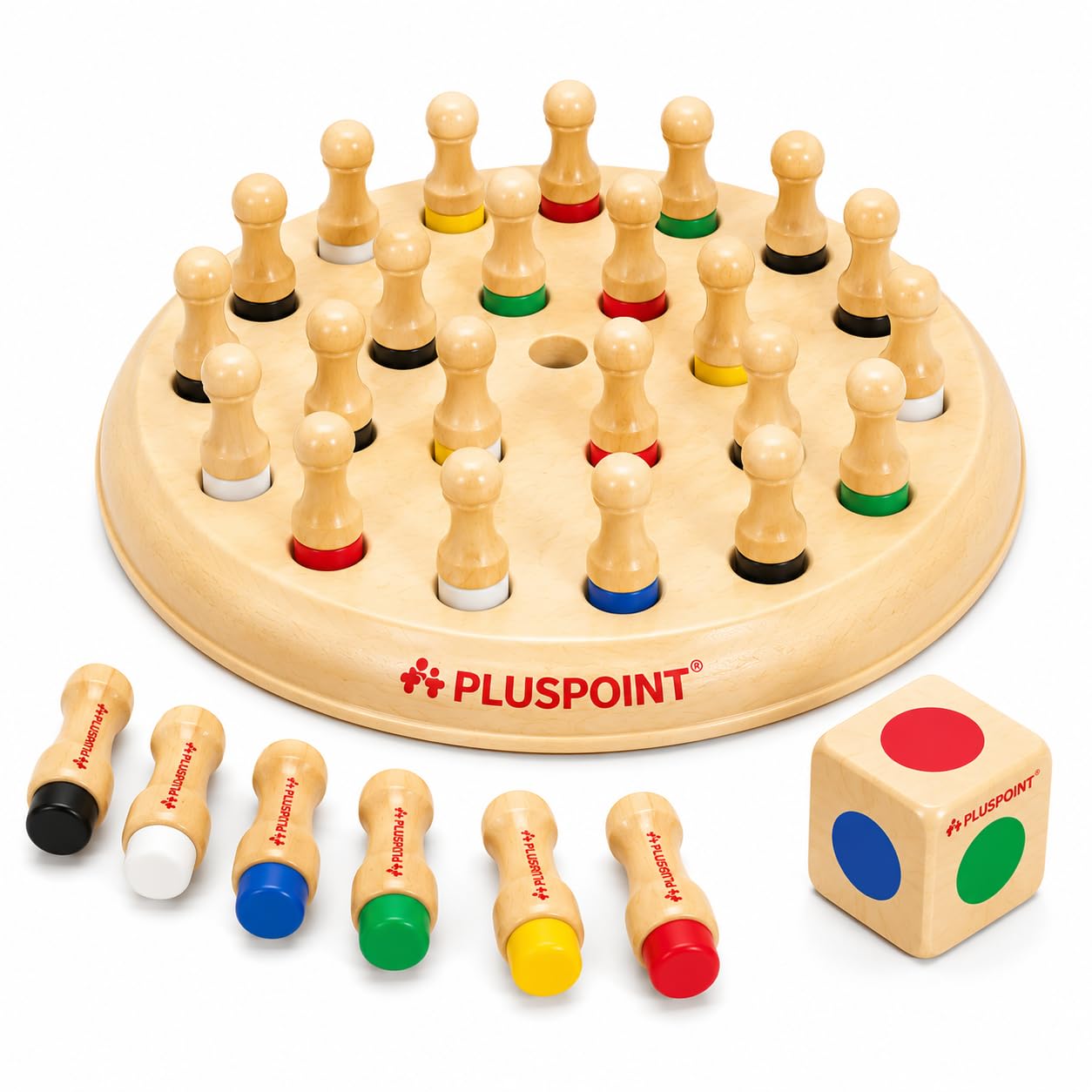 PLUSPOINT Memory Chess Game Color Memory Plastic Chess Block Board Colour Memorise Match Stick Chess Parent-Child Interaction Toy, Brain Teaser for Age 3 and Up and Kitty Party Games