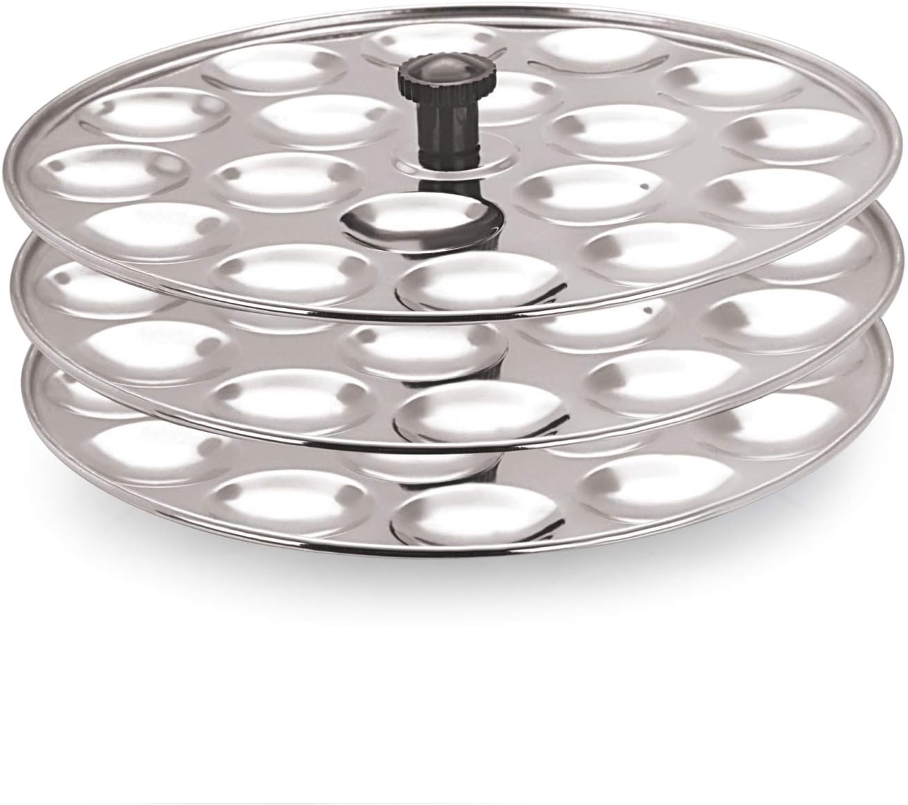 Mini Idli 3 Plates Stainless Steel Idli Stand/Idli Maker Makes 54 Mini Idlis at Once. (3 Plate Mini Idli)