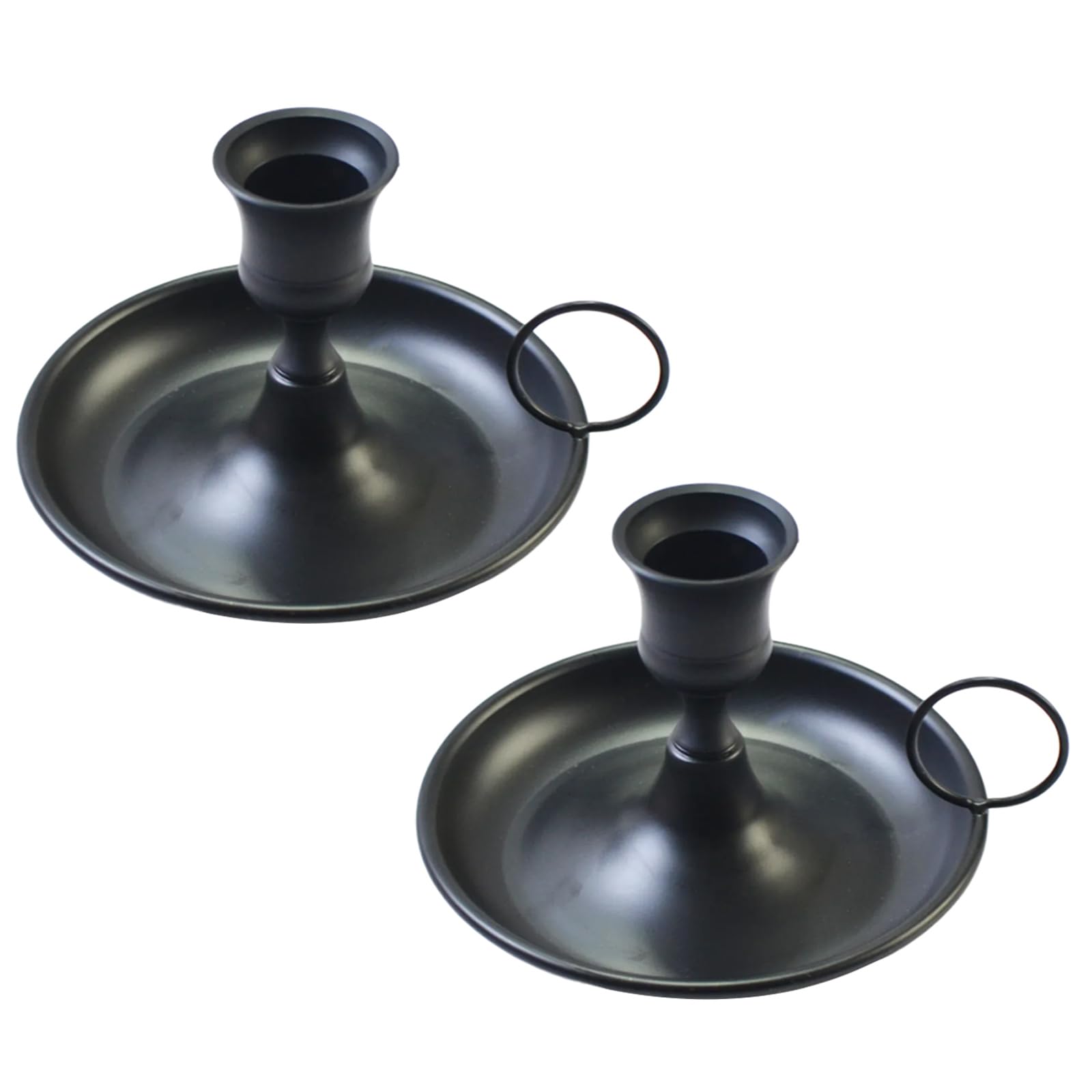 Tsophreniq Iron Tapers Holder with Handle Metal Candlesticks Dinning Table Candelabra for Wedding Parties Christmas Decors Tapers Holder