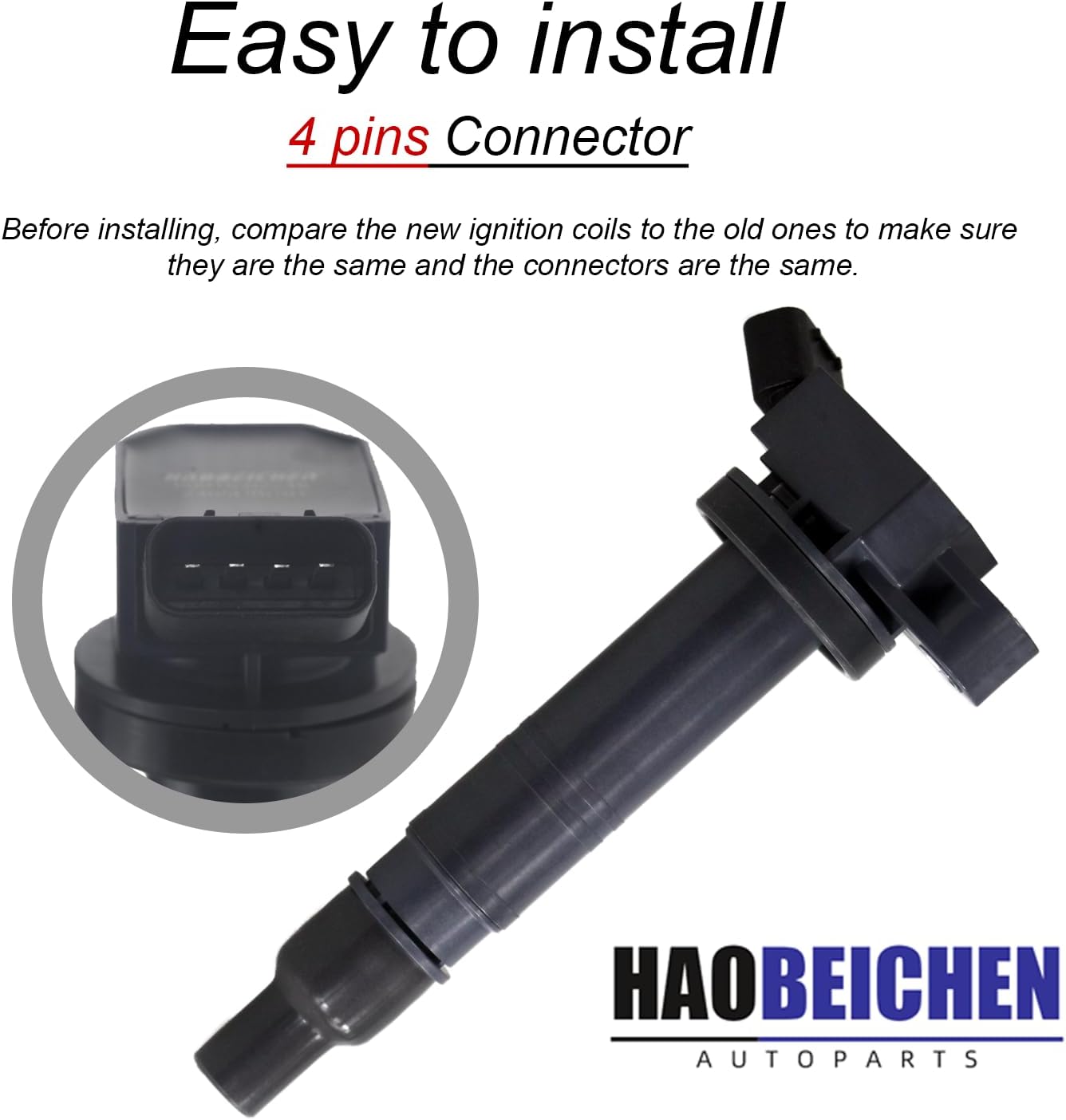 UF495 Set of 6 Ignition Coil Packs and Spark Plug Fit for 4.0 V6 Toyota Tacoma FJ Cruiser Tundra 4Runner 2003 2004 2005 2006 2007 2008 2009 2010 2011 2012 2013 2014 2015 Replacement For C1426