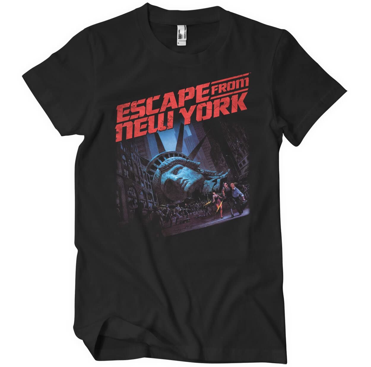 Escape From New York Men's Black Officially Licensed Poster T-Shirt (Black), Large