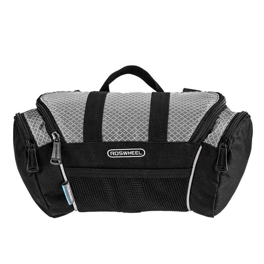 Bolsa de Manillar Bolsa de Bicicleta de montaña Resistente al Agua Cesta de Bicicleta de Gran Capacidad Ajuste Universal para Cualquier Bicicleta