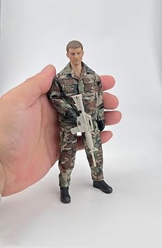 1/12 Scale Male Clothes,Male Combat Uniform Camo Shirt Pants Trousers Outfit Clothing for 6inch Soldier Action Figure Body C