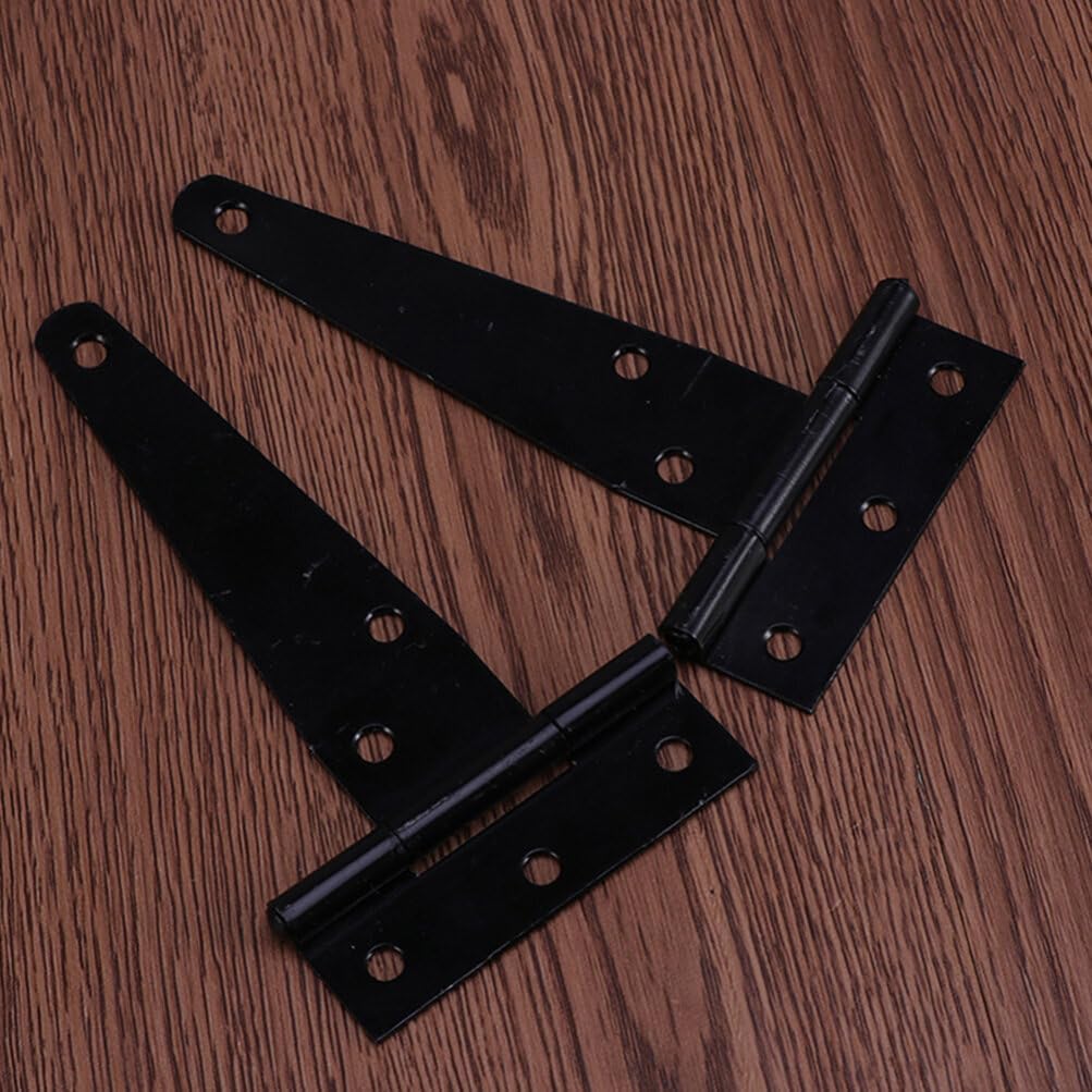 40 pcs Triangle Hinge Black barn Door Fence gate Hinges gate Latch for Wooden Fence